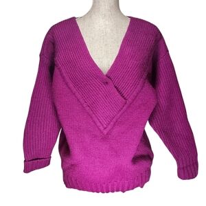 Vintage Gap Clothing Co. 100% Wool Sweater Magenta — Women’s Size M